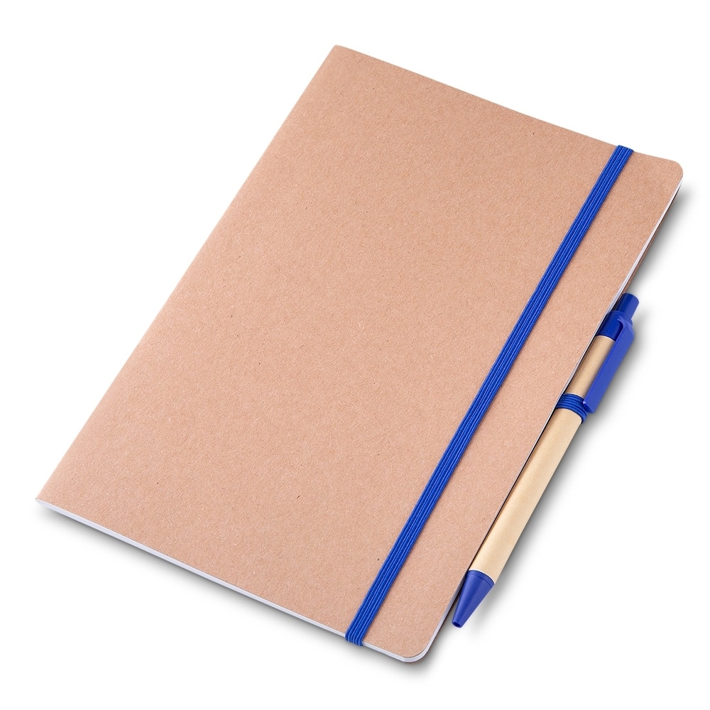 CADERNO P/ ANOT. KRAFT C/ CANETA SPX-14691 NA COR AZUL