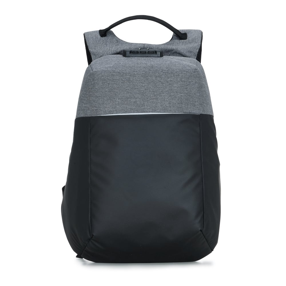 MOCHILA DE POLIÉSTER ANTI-FURTO USB COM SEGREDO 31L SPX-02096-PRE/CIN NA COR PRATA - Imagem 6