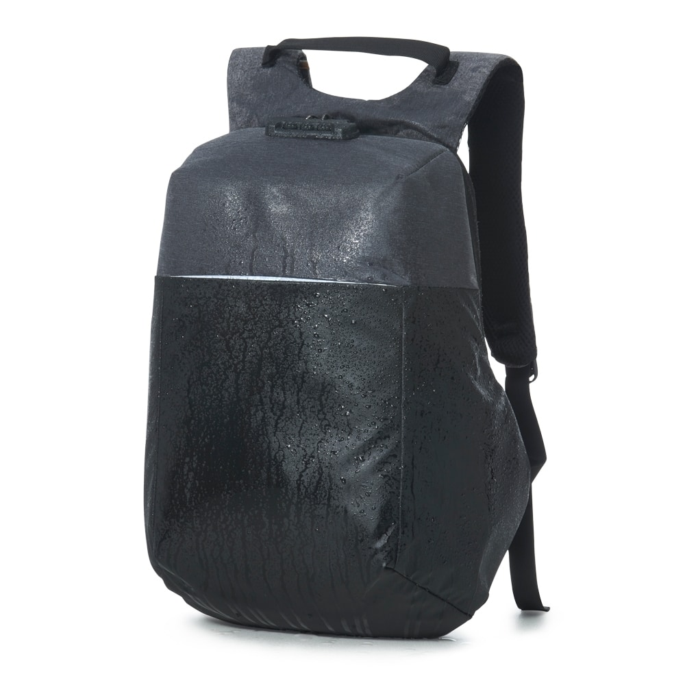 MOCHILA DE POLIÉSTER ANTI-FURTO USB COM SEGREDO 31L SPX-02096-PRE/CIN NA COR PRATA - Imagem 3