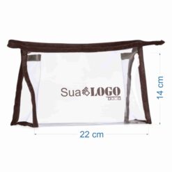 Alternative view of NECESSAIRE PLÁSTICA SPX-02092-MAR/TRA NA COR MARROM