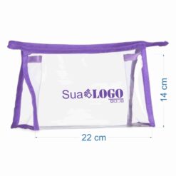 Alternative view of NECESSAIRE PLÁSTICA SPX-02092-ROX/TRA NA COR ROXO