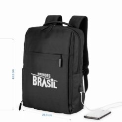Alternative view of MOCHILA DE NYLON USB 20L SPX-01320-PRE NA COR PRETO