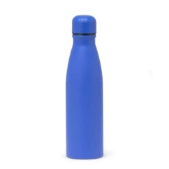 GARRAFA LISA FOSCA ALUMINIO 600ML SPX-14880-AZU NA COR AZUL
