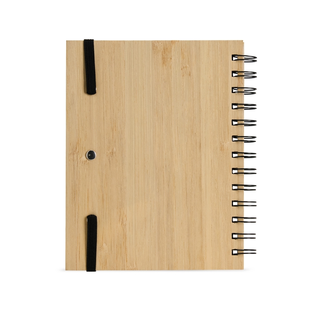 BLOCO DE ANOTAÇÕES BAMBU COM CANETA SPX-18748-BMB NA COR BAMBU - Imagem 3