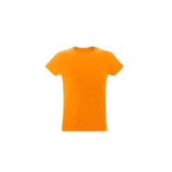 Camiseta unissex de corte regular em malha 100% algodão (170 g/m2) com fio 30/1 penteado.