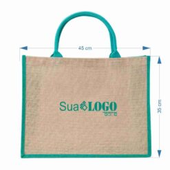 Alternative view of SACOLA DE JUTA GRANDE SPX-18743-VD NA COR VERDE