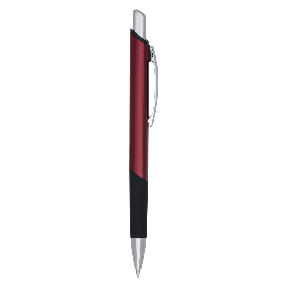 CANETA METAL DET. EMBORRACHADO SPX-01020-VM NA COR VERMELHO