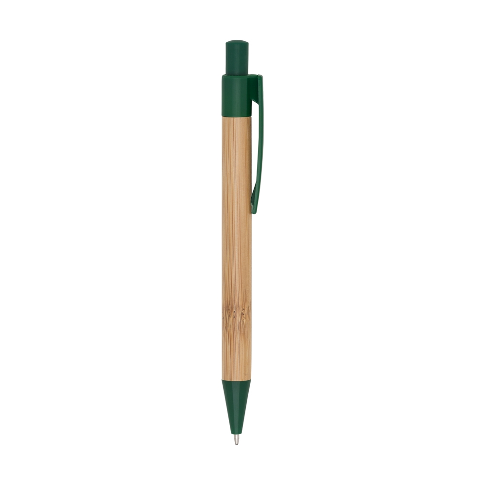 CANETA BAMBU C DETALHES PLASTICOS  SPX-12172-VD NA COR VERDE