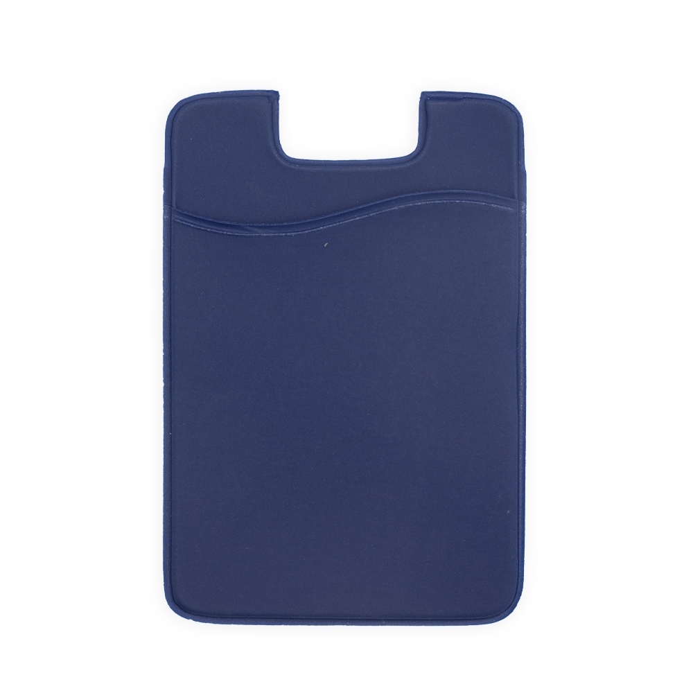 ADESIVO PORTA CARTÃO EMBORRACHADO PARA CELULAR SPX-P@14990-AZC NA COR AZUL