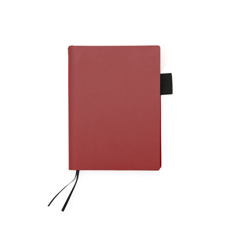 CADERNO EM COURO SINTÉTICO SPX-18899-VM NA COR VERMELHO