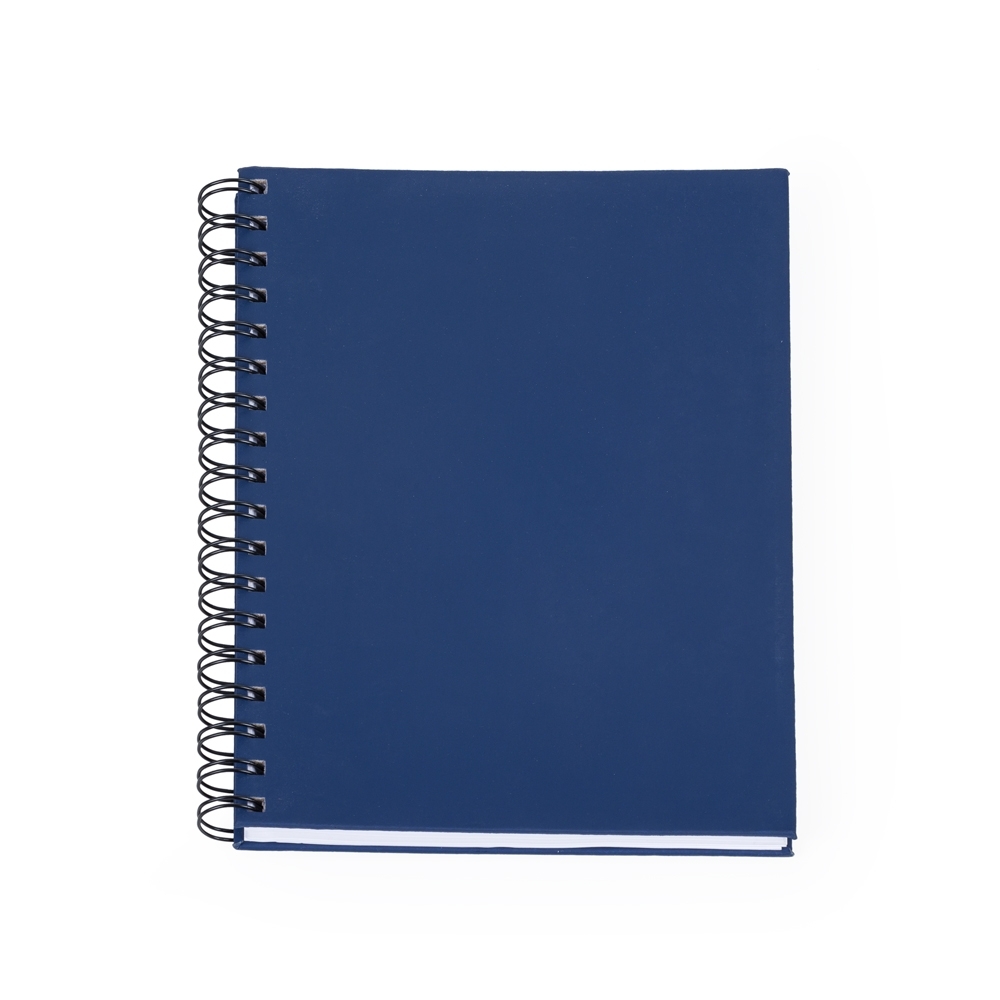 CADERNO CAPA EMBORRACHADA SPX-13708-AZU NA COR AZUL