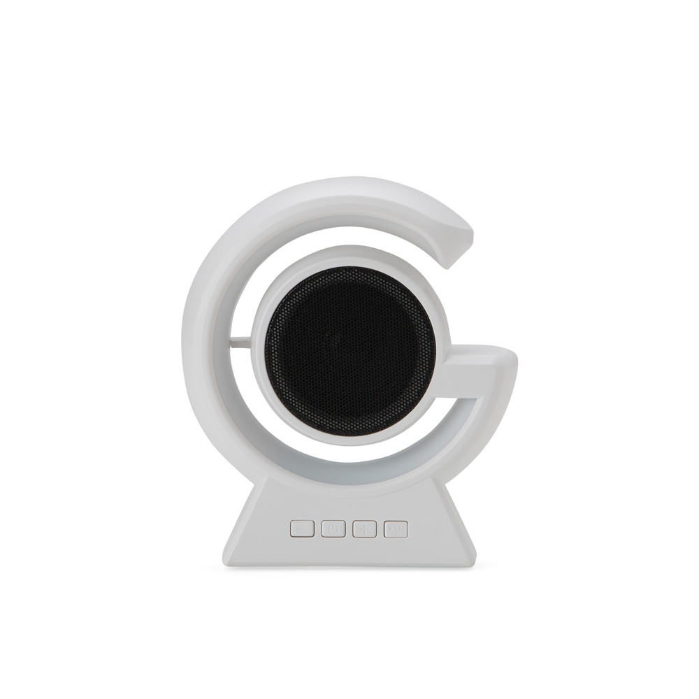 CAIXA DE SOM COM LUMINÁRIA SPX-06092-BCO NA COR BRANCO