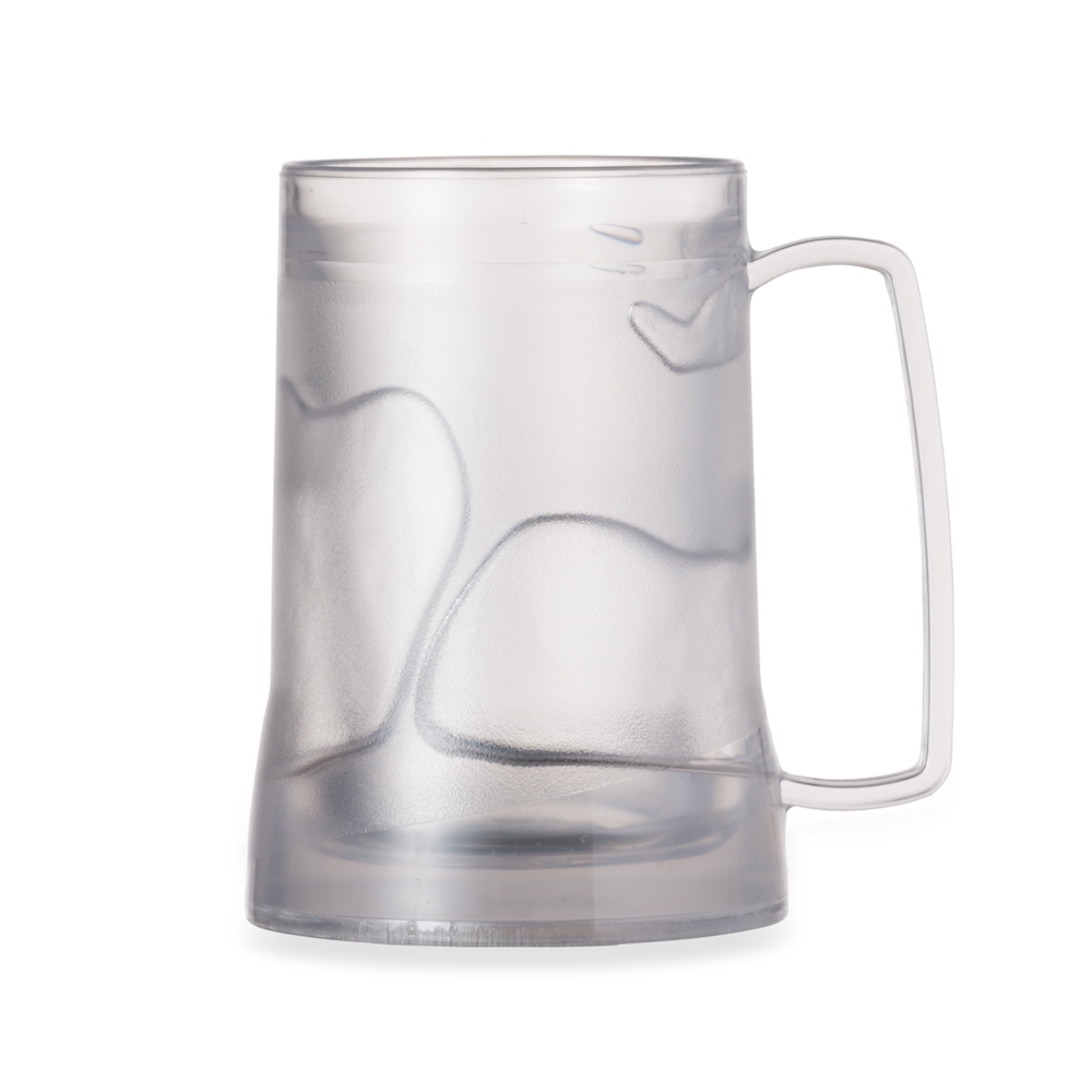 CANECA ACRÍLICA C/ GEL SPX-12508-TRA NA COR TRANSPARENTE