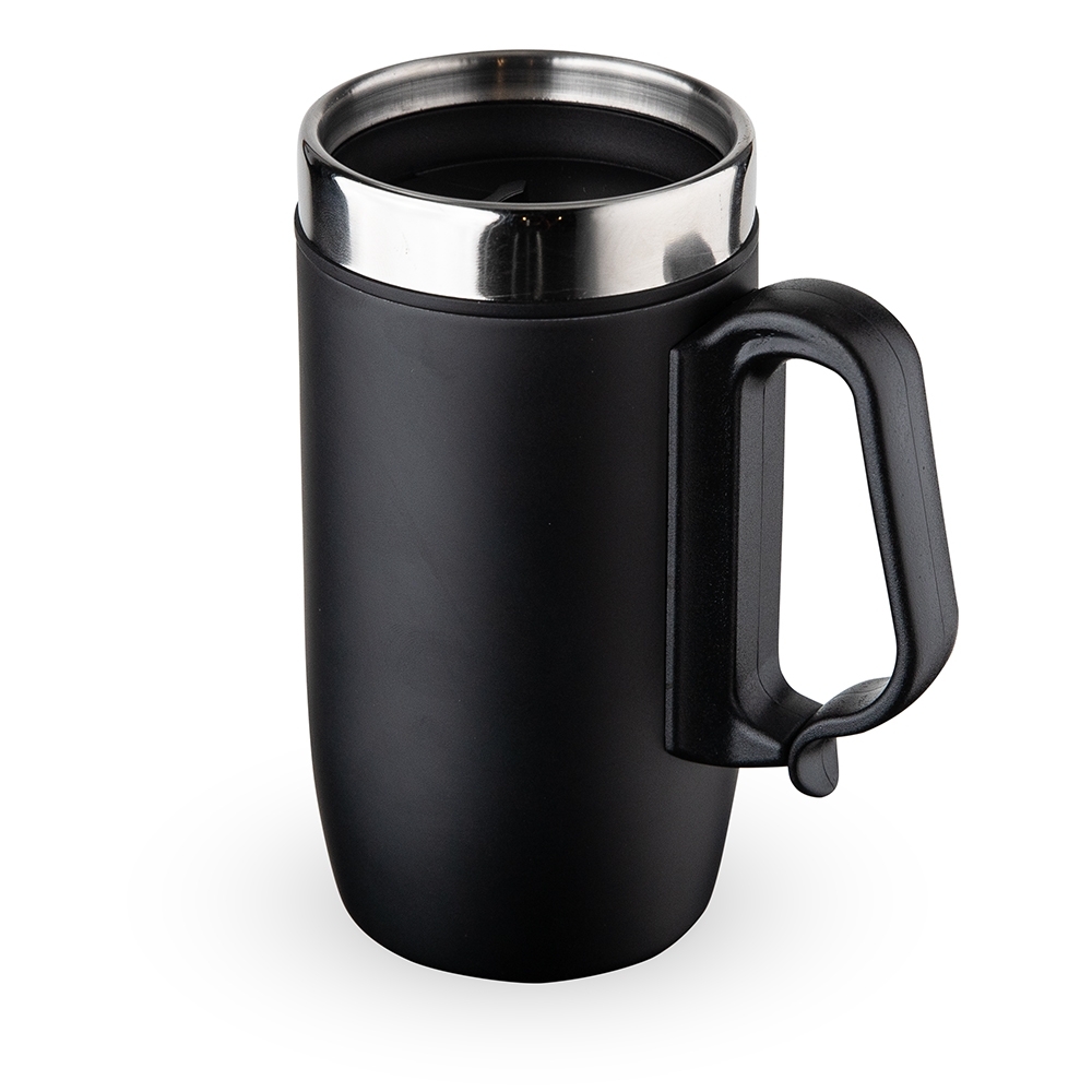 CANECA INOX PAREDE DUPLA 250ML SPX-18623-PRE NA COR PRETO