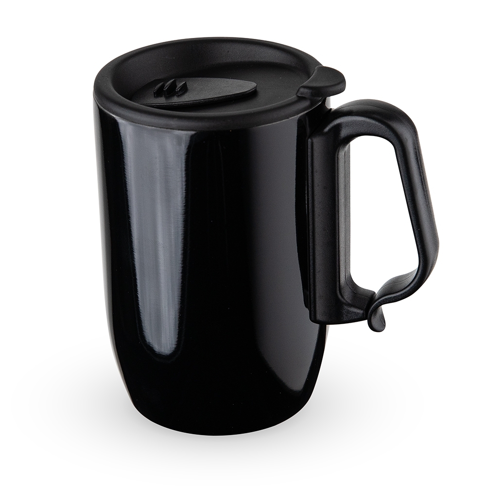 CANECA INOX PAREDE DUPLA 350ML SPX-18624-PRE NA COR PRETO