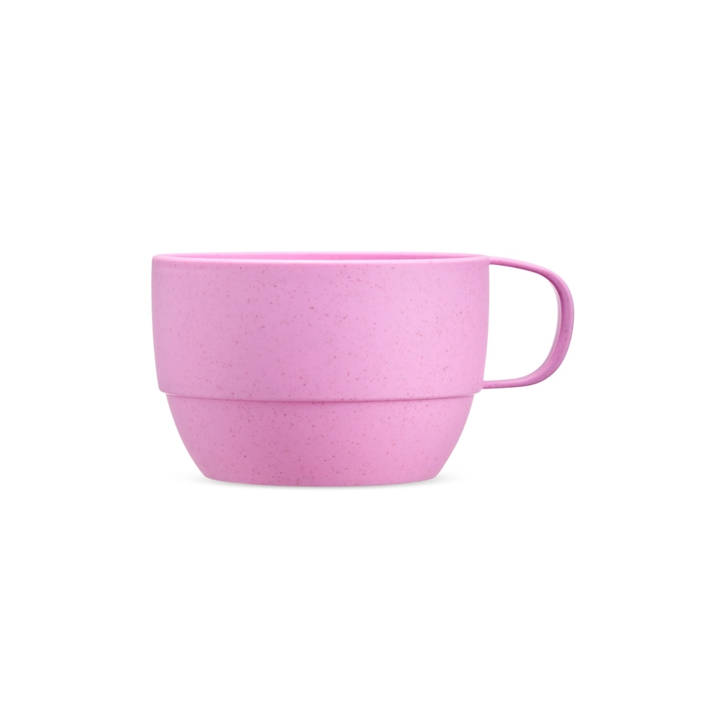 CANECA PALHA DE TRIGO 300ML SPX-18862-ROS NA COR ROSA