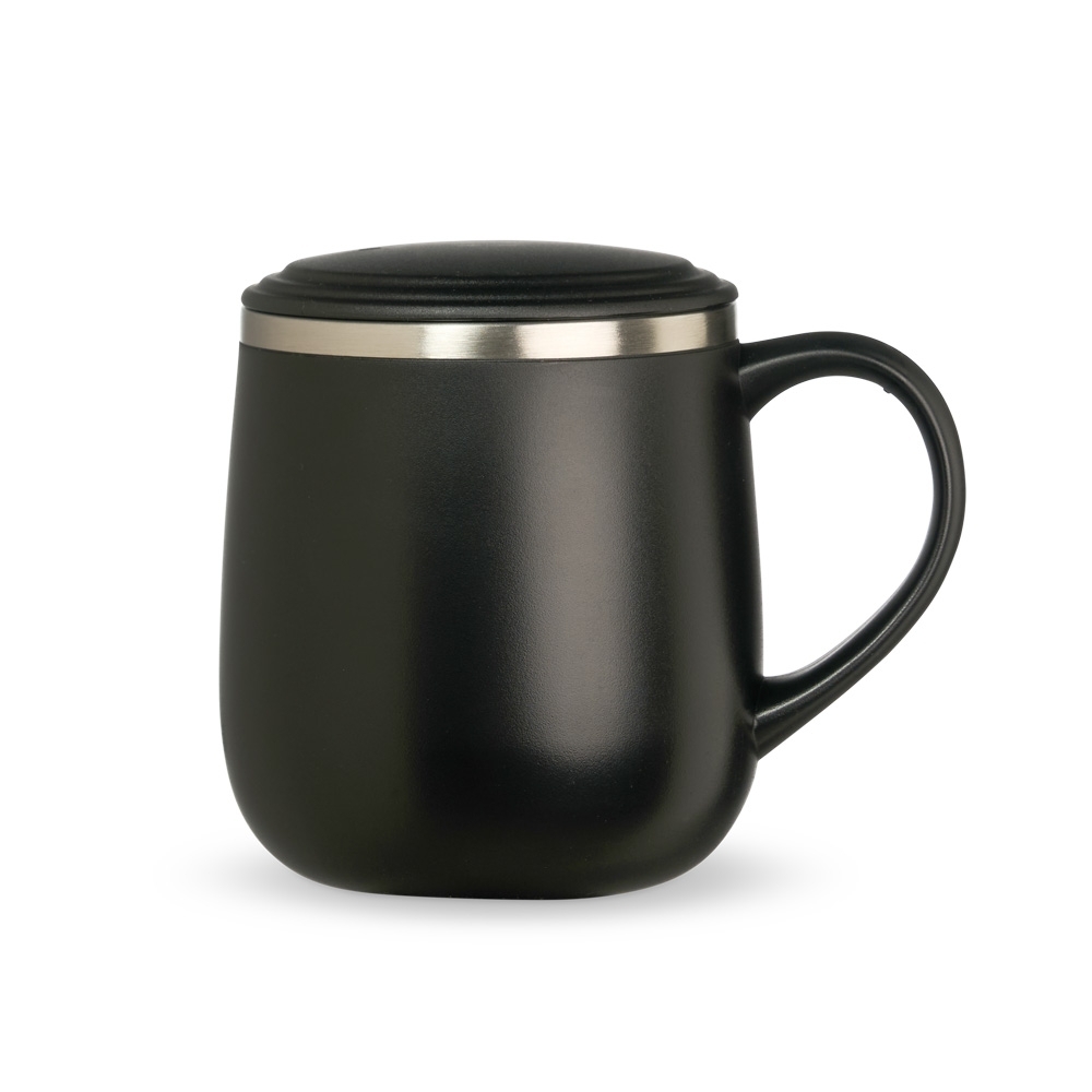 CANECA PAREDE DUPLA 370ML SPX-18761-PRE NA COR PRETO