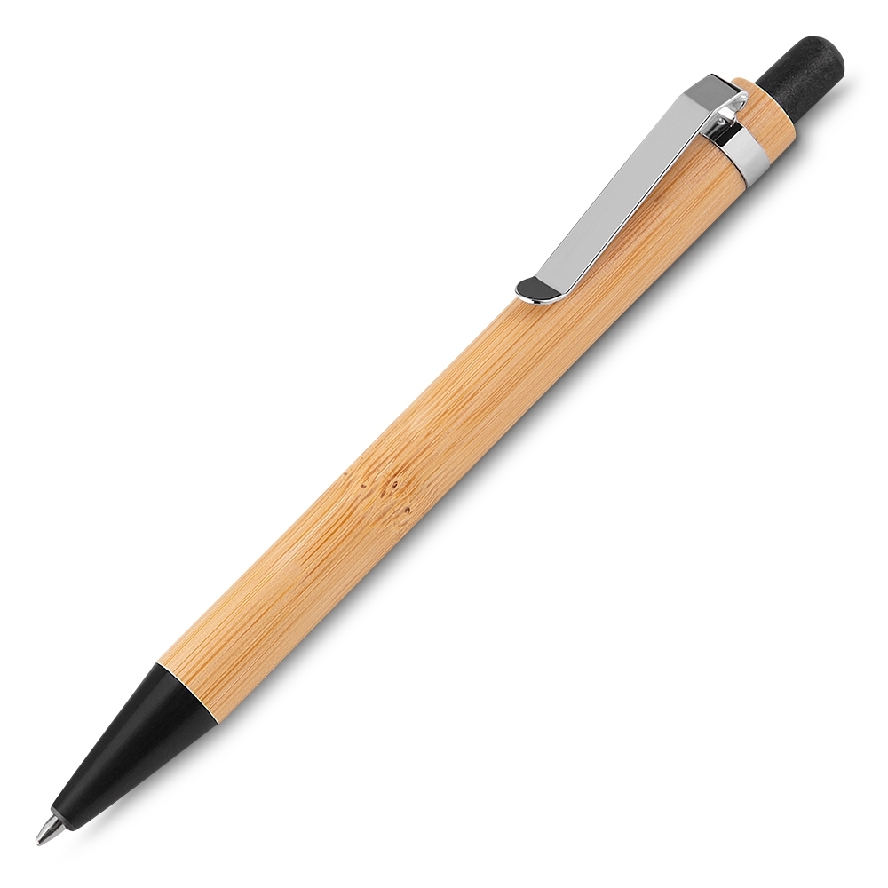 CANETA BAMBU C/ ESTOJO PAPEL SPX-14671-PRE NA COR LARANJA