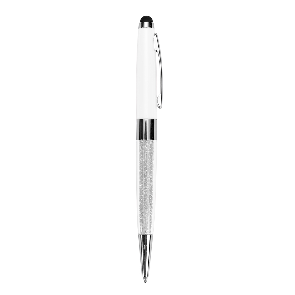 CANETA METAL TOUCH SPX-13991B-BCO NA COR BRANCO