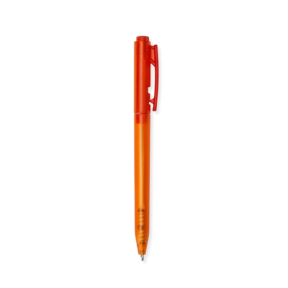 CANETA PLÁSTICA SPX-1099T-LAR NA COR LARANJA