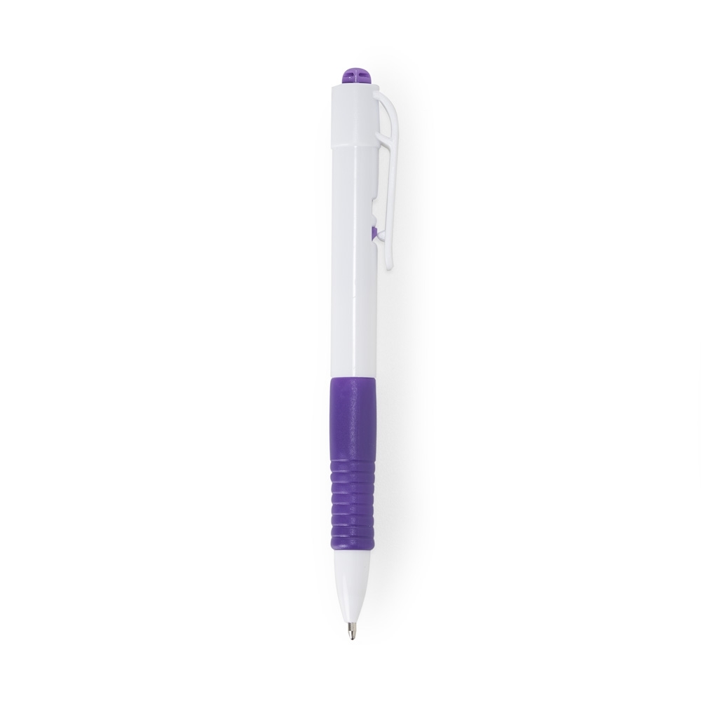 CANETA PLASTICA LEITOSA SPX-14679L-BCO/ROX NA COR BRANCO