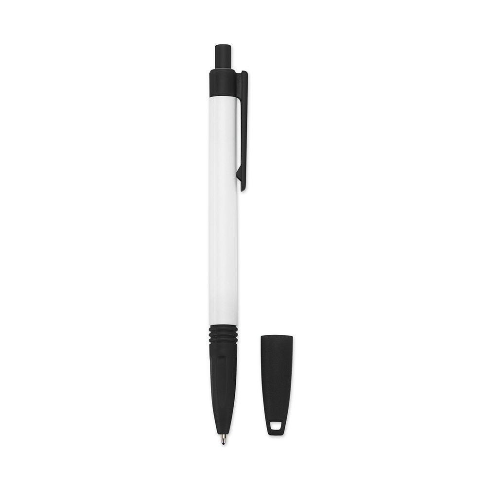 CANETA PLÁSTICA C/ CORDÃO SPX-01094-PRE/BCO NA COR BRANCO