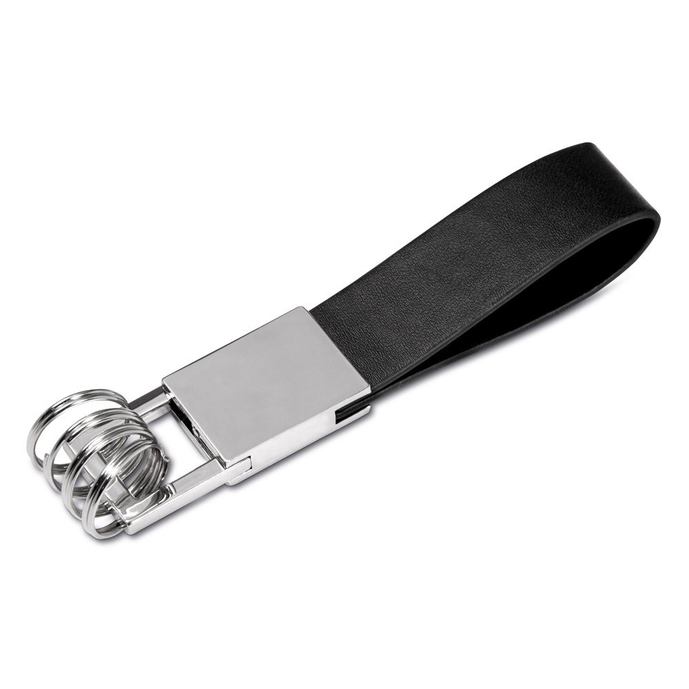 CHAVEIRO METAL 4 ARGOLAS SPX-14191-PRA/PRE NA COR PRATA
