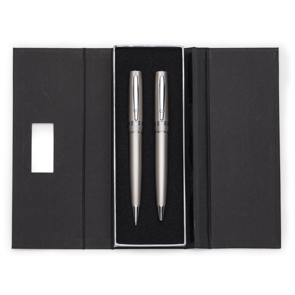 CONJUNTO CANETA E LAPISEIRA METAL SPX-P@15153-CHA NA COR COBRE