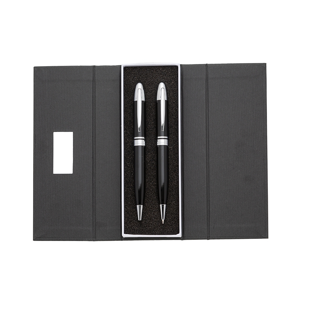 CONJUNTO CANETA E LAPISEIRA SPX-180PAR-PRE NA COR PRETO