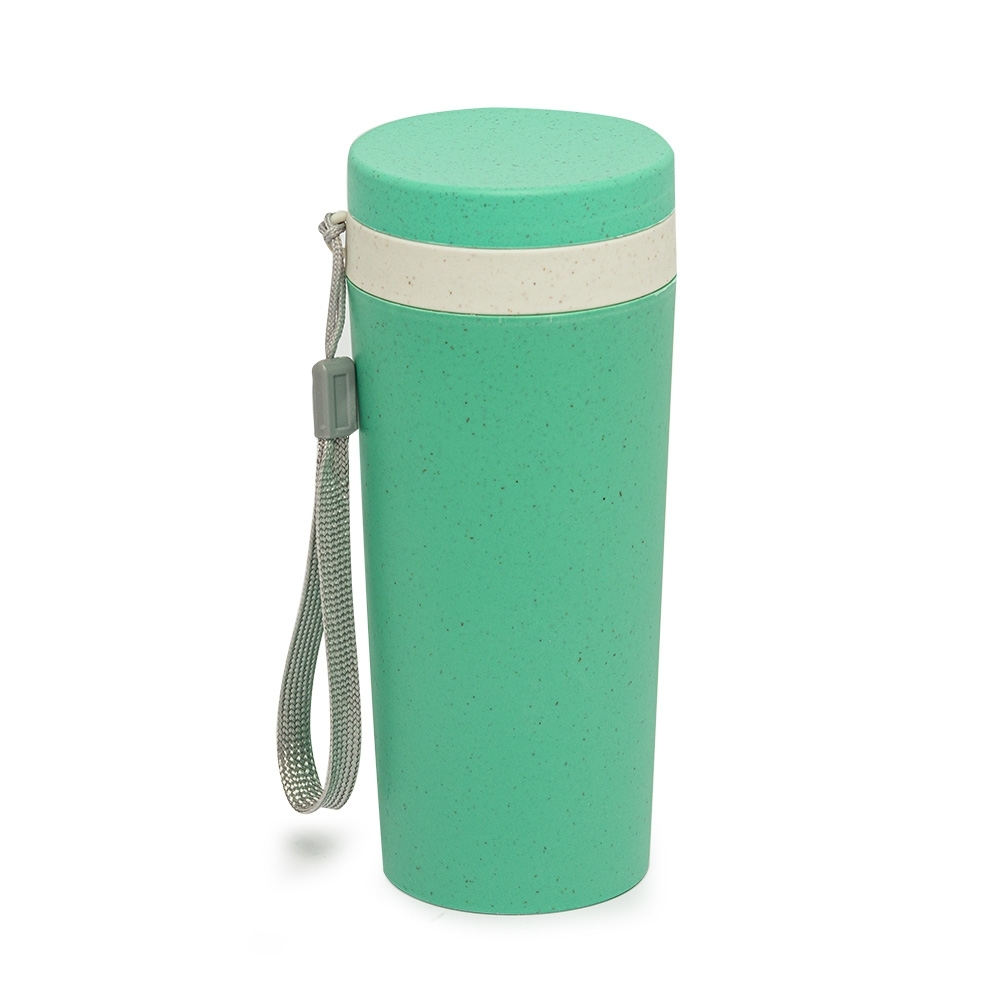 COPO FIBRA DE BAMBU 350ML SPX-03006-VD NA COR VERDE