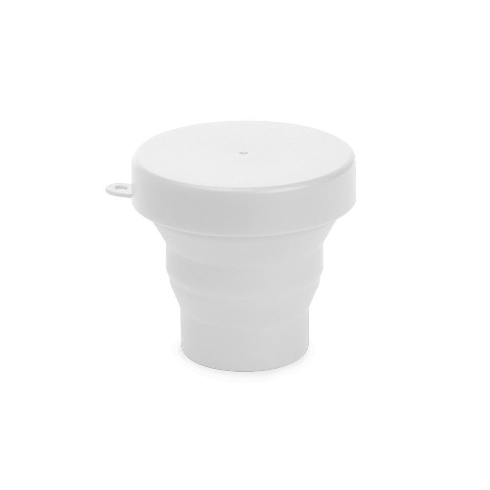 COPO RETRÁTIL DE SILICONE 150ML SPX-18636-BCO NA COR BRANCO