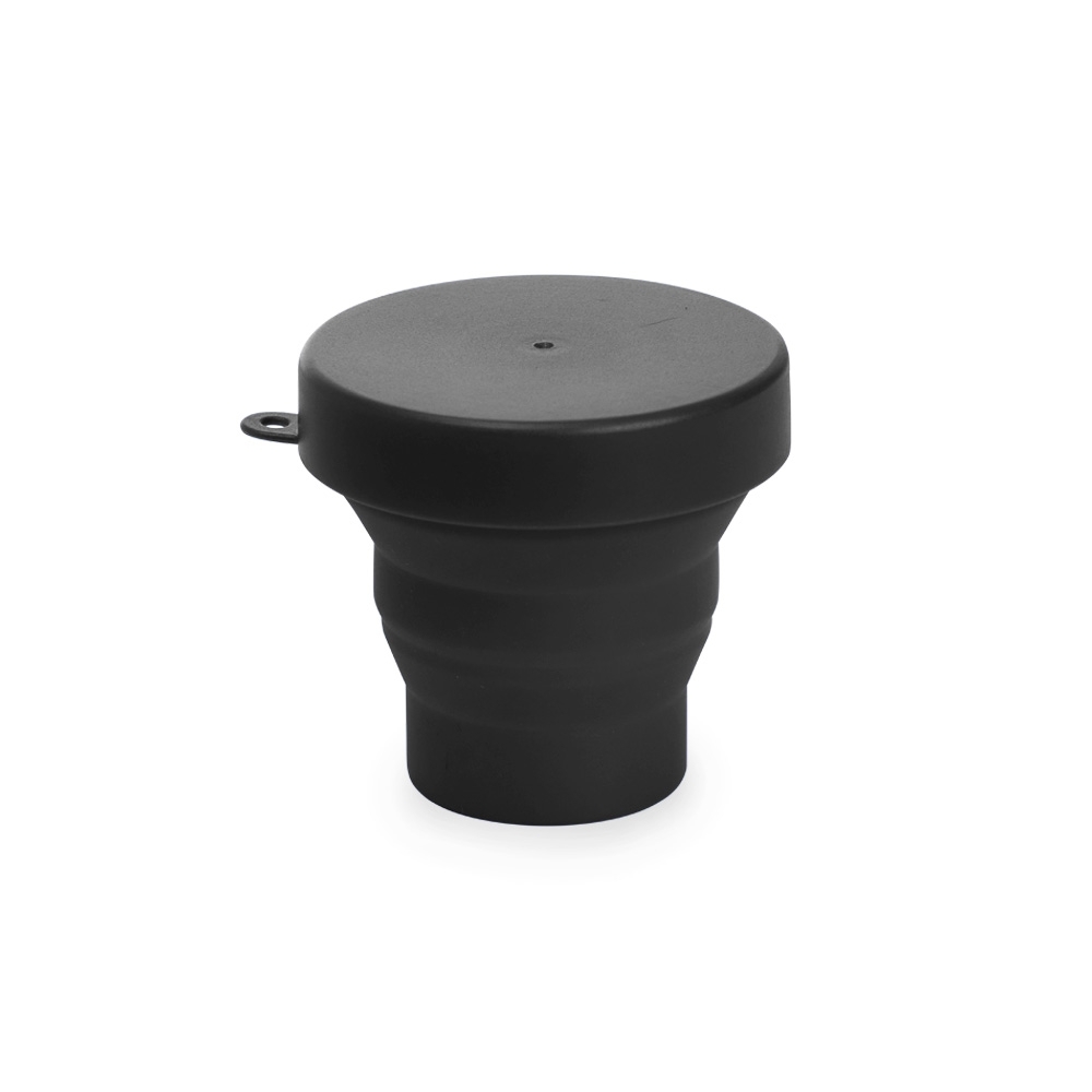 COPO RETRÁTIL DE SILICONE 150ML SPX-18636-PRE NA COR PRETO