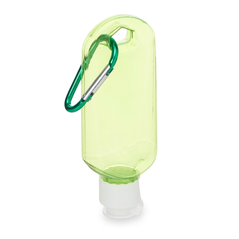 FRASCO 55ML C/ MOSQUETÃO  SPX-P@18635-VD NA COR VERDE