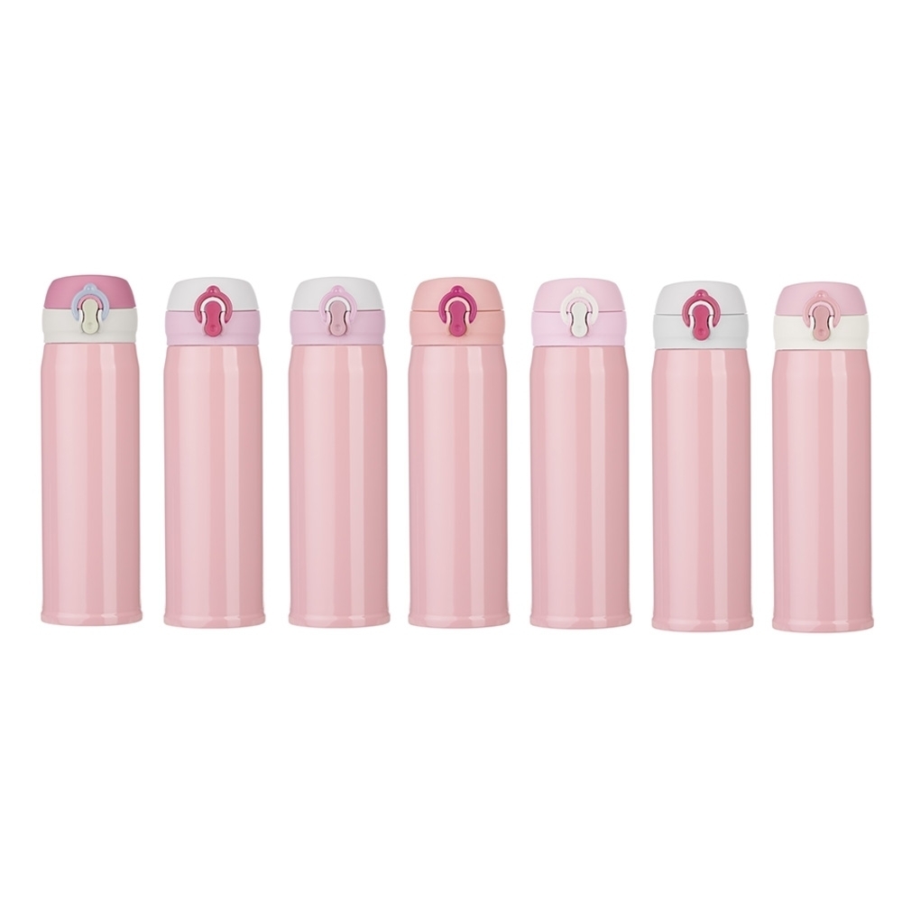 GARRAFA TÉRMICA 400ML *TAMPAS SORTIDAS SPX-P@02112-MIS/ROS NA COR ROSA