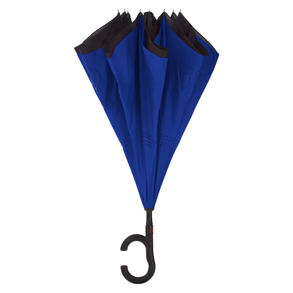 GUARDA CHUVA INVERTIDO SPX-14332-AZU/PRE NA COR AZUL
