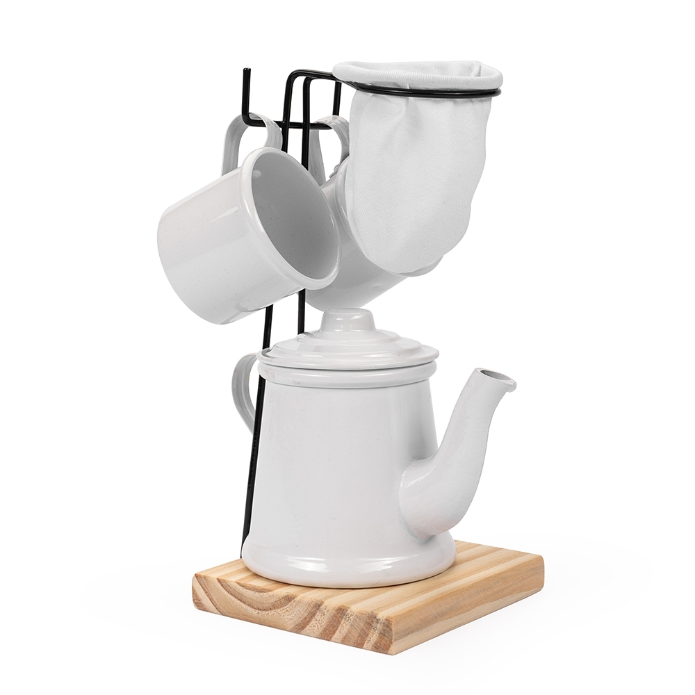 KIT CAFÉ 4 PEÇAS SPX-15247-BCO NA COR BRANCO