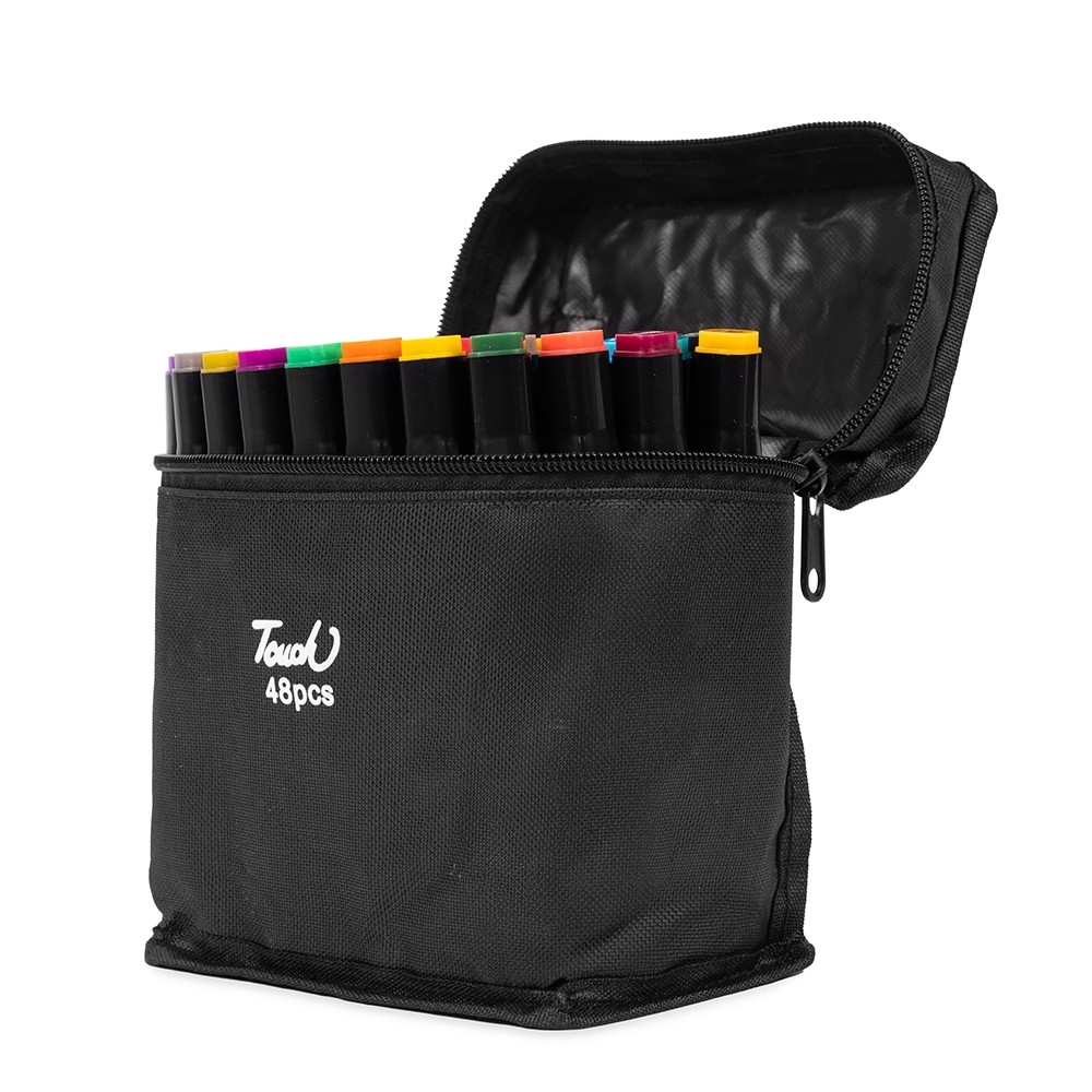 KIT CANETAS MARCADORAS PONTAS DUPLAS 48 CORES SPX-08329-48-COL NA COR COLORIDO