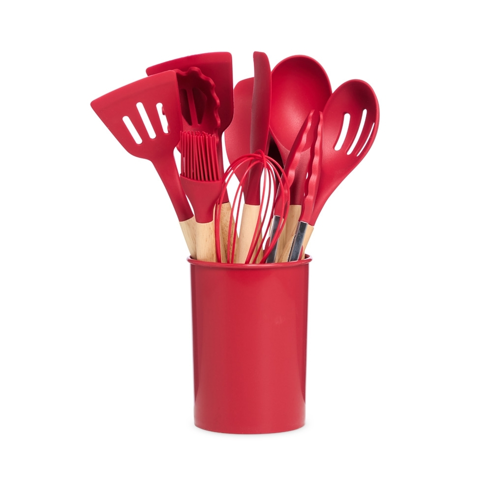 KIT UTENSÍLIOS 12 PEÇAS SPX-07041-VM NA COR VERMELHO