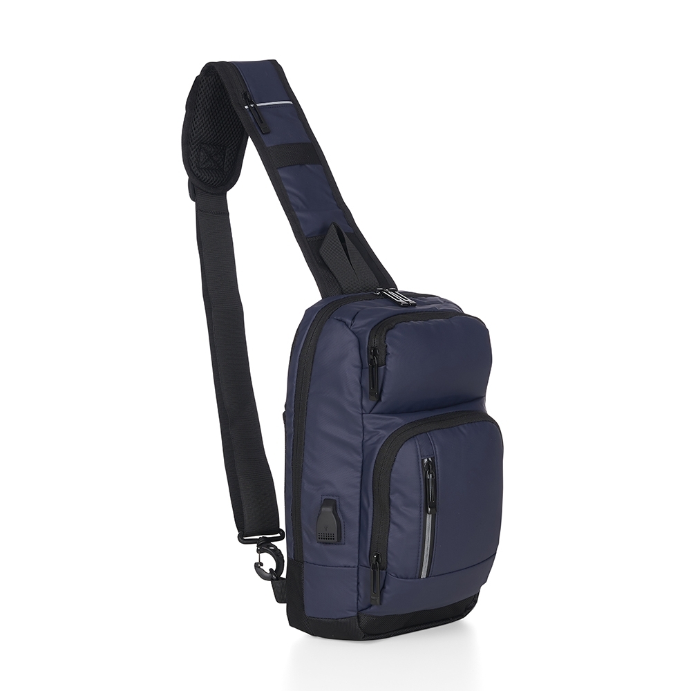 MOCHILA DE OMBRO USB 8L SPX-04059-AZU NA COR AZUL