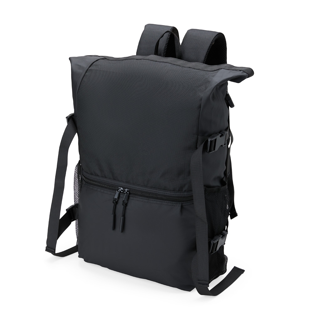 MOCHILA DE COURO SINTÉTICO 37L SPX-08143-PRE NA COR PRETO