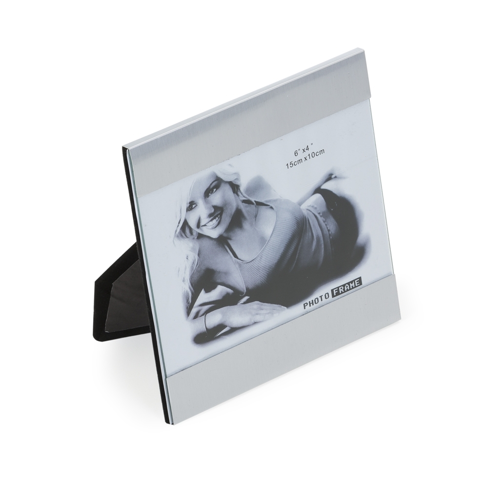 PORTA RETRATO DE ALUMINIO 15 X 10 6"X4'  SPX-10900-PRA NA COR PRATA