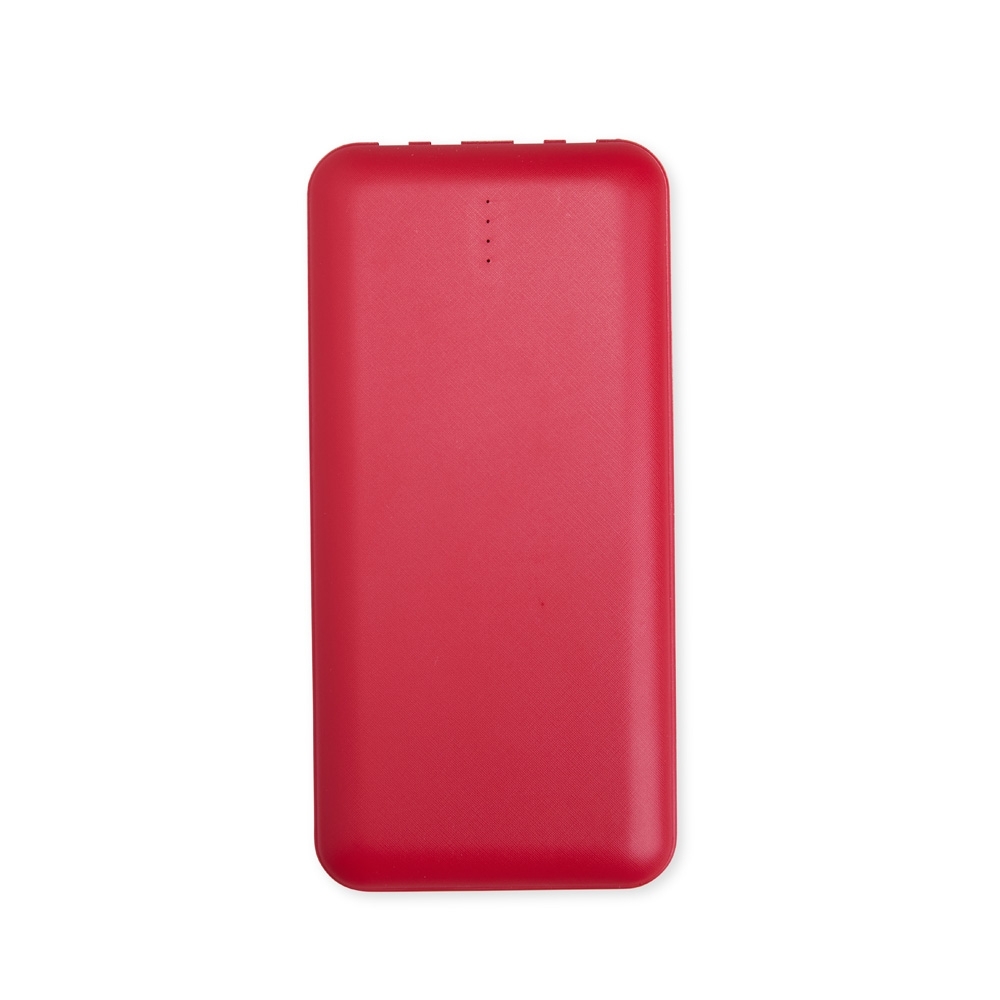 POWER BANK 10.000MAH MULTISSAÍDAS SPX-08219-VM NA COR VERMELHO