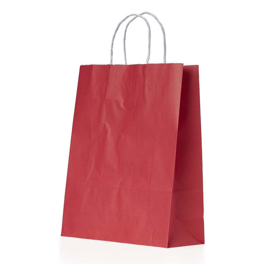 SACOLA KRAFT MÉDIA SPX-14752-VM NA COR VERMELHO