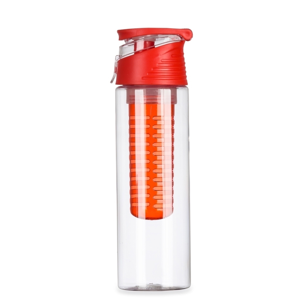 SQUEEZE PLÁSTICO 700ML COM INFUSOR SPX-13764B-VM NA COR VERMELHO
