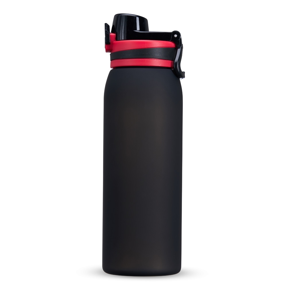 SQUEEZE PLÁSTICO 900ML  SPX-18789-PRE/VM NA COR PRETO