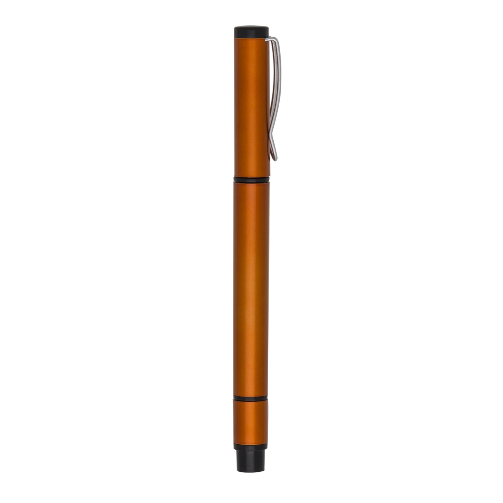 CANETA PLÁSTICA C/ MARCA TEXTO  SPX-M3000-LAR NA COR LARANJA