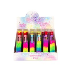 CANETA PLÁSTICA PELÚCIA MULTICOLOR SPX-P@08353-COL NA COR COLORIDO