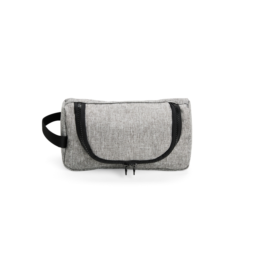 NÉCESSAIRE NYLON SPX-15286-CIN/PRE NA COR CINZA