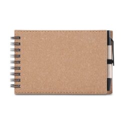 BLOCO DE ANOTAÇÕES PAPELÃO COM CANETA SPX-15365-MAR NA COR MARROM