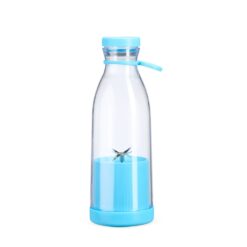 GARRAFA PLÁSTICA MIXER 380ML SPX-14995A-AZC NA COR AZUL
